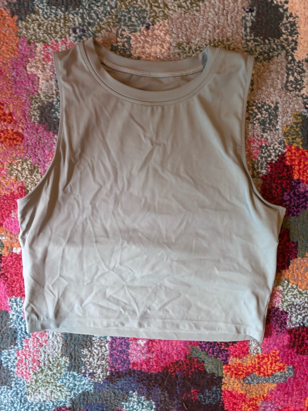 Women's Sleeveless long line workout bra Top - sage